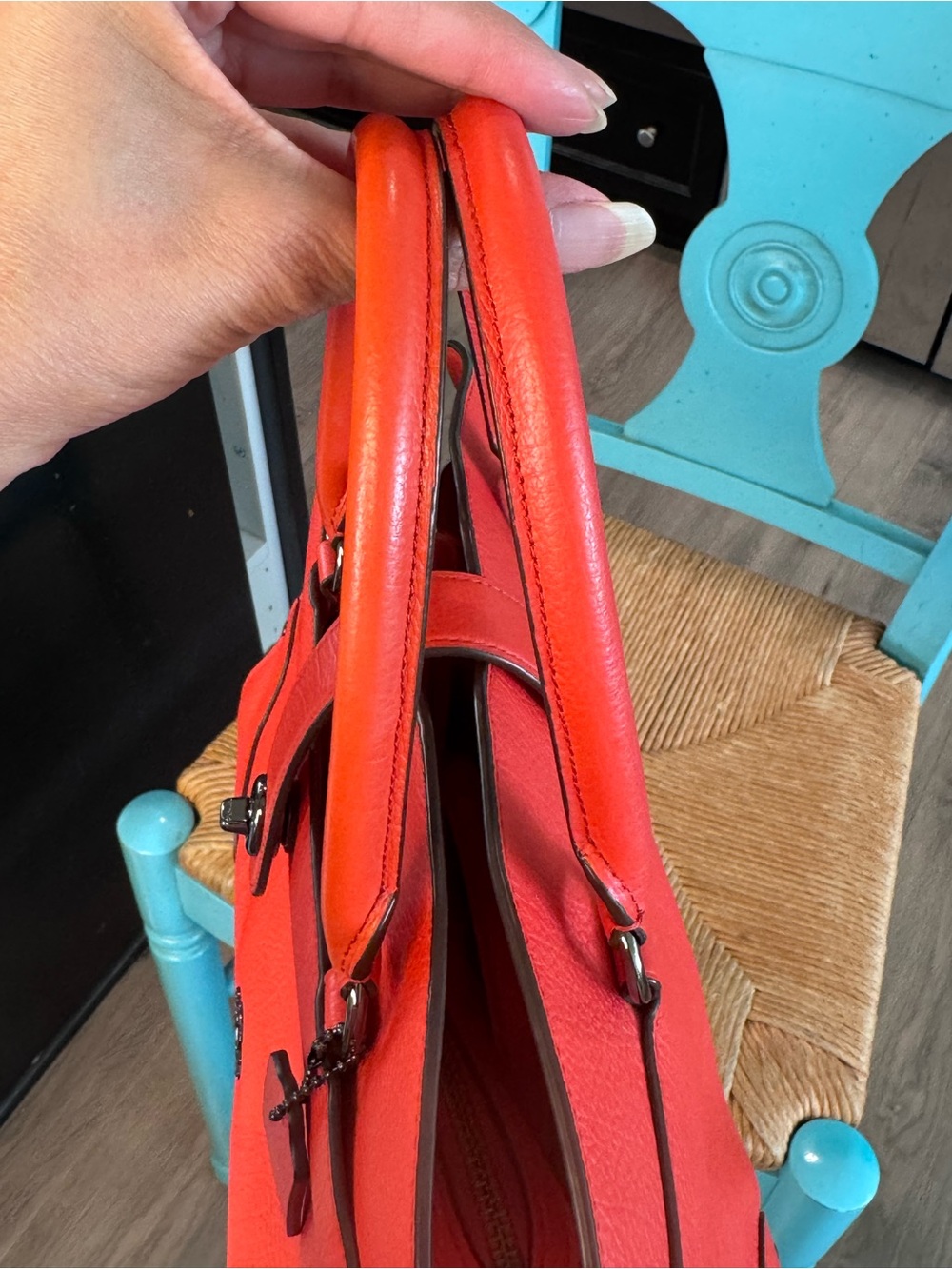 Coach Mercer 30 Red satchel - Picture 16 of 16